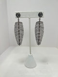 PAVE DIAMOND FEATHER EARRINGS