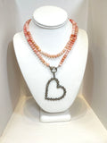 PINK OPAL DOUBLE WRAP NECKLACE