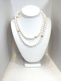 DOUBLE WRAP WHITE CORAL NECKLACE