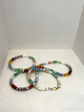 DOUBLE WRAP MULTI-COLORED OPAL TYRE NECKLACE