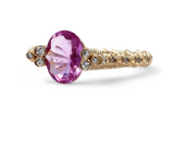 PINK SAPPHIRE AND DIAMOND RING
