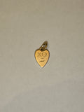 YELLOW GOLD PAVE HEART PENDANT