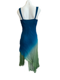 Blue and Green Ombre Cocktail Dress