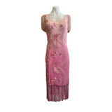Pink Beaded Short Dress
